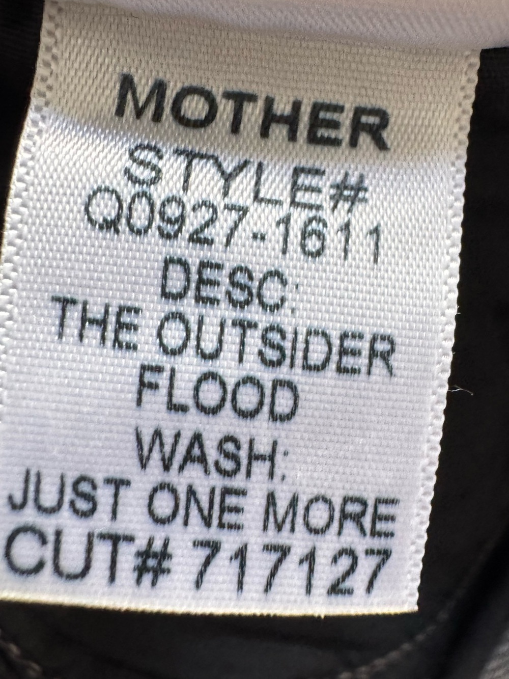 MOTHER The Outsider Flood High Waist Ankle Boot jeans “Just One More” SZ 31 - Picture 10 of 12